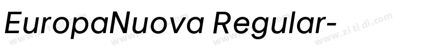 EuropaNuova Regular字体转换